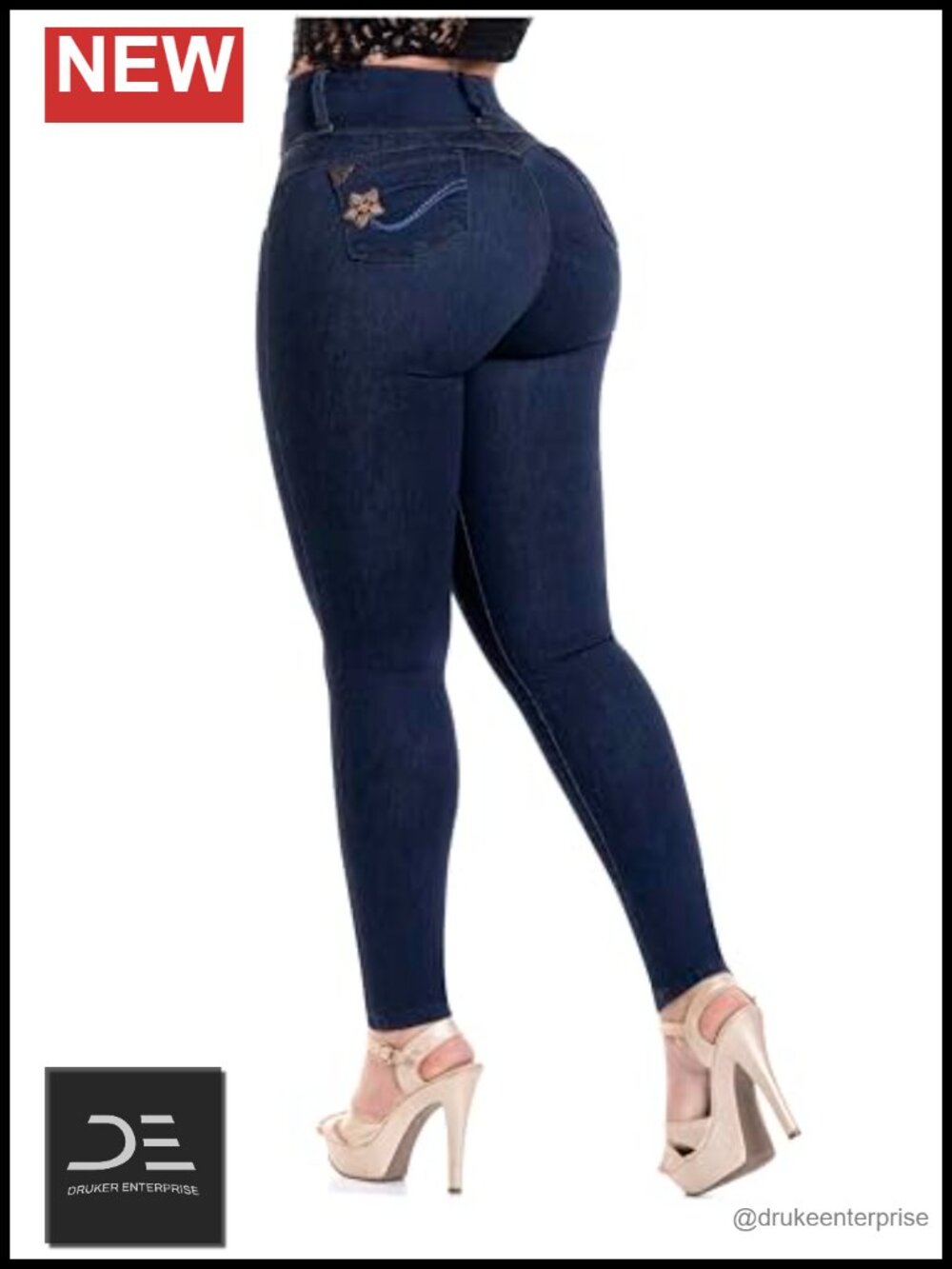 Butt Lifting High Rise Skinny Jeans Women